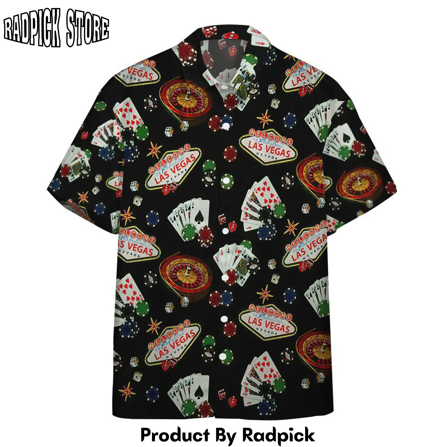 Radpick 3d las vegas gambling custom hawaii shirt rp292608